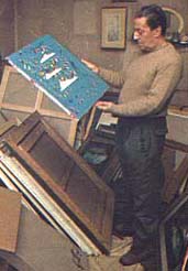 Sandro Penna ritratto da Vittoriano Rastelli per _Epoca_ del 7-12-1974.
