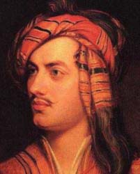 George Byron nel 1814 in costume albanese. Ritratto di Thomas Phillips