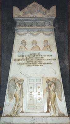 Il Cenotafio degli Stuart in san Pietro in Vaticano, scolpito dal Canova