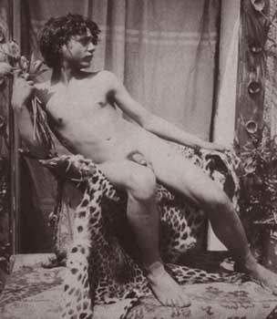 Guglielmo Plschow, Nudo maschile. Roma, circa 1900.