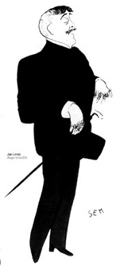 Caricatura di Jean Lorrain.