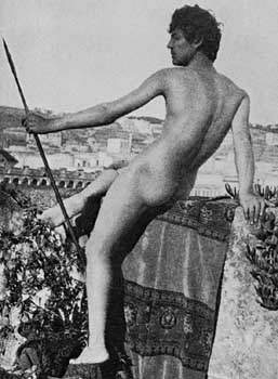 Guglilemo Plschow - Ragazzo (Vincenzo Galdi) con lancia.