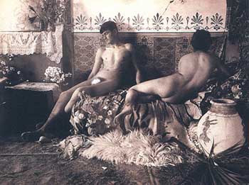 W. von Gloeden, Interno con nudi