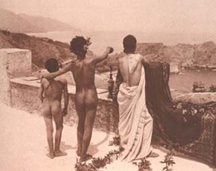 W. von Gloeden - Terrazza a Mazzar (dettaglio) - 1904 circa