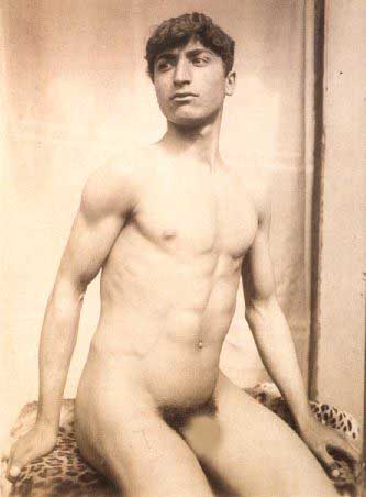 Wilhelm von Plschow, Giovane su pelle di leopardo, Napoli o Roma, circa 1890-1900.