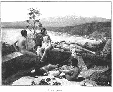 ''Siesta greca''. Da:  ''Varietas'', luglio 1910.