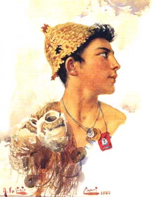 Arnaldo De Lisio, Ragazzo caprese - 1888.