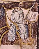 Agostino in un affresco del sec. VI.
