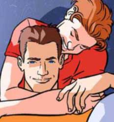 Una coppia gay disegnata da un fumettista gay