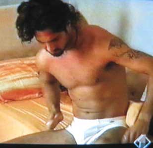 Un'altra immagine dal medesimo ''reality show'', ''Campioni''.
