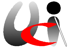 Il logo dell'Unione Italiana Ciechi. Fare clic per visitarne il sito