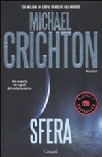 Copertina di ''Sfera'' di Michael Crichton.