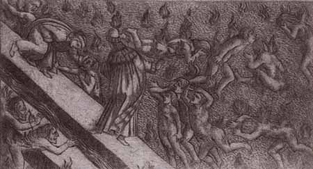 Sandro Botticelli, Sodomiti. Illustrazione per la ''Divina Commedia''