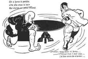 Cartolina erotica antifascista del 1944 circa