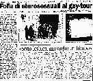 Giornale di Como sulla gita gay storica