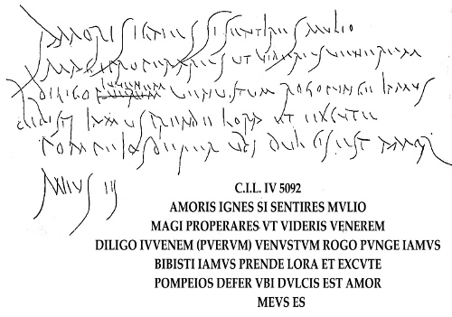 Poesia "Amoris ignes si sentires"