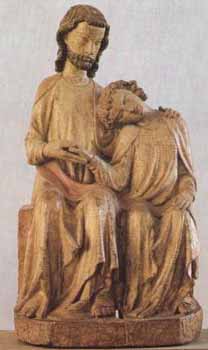 Jesus-Johannes Minne (1310-1320 - Berlino, Staatliche museen)