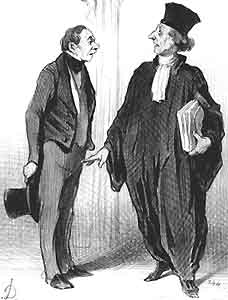 Honor Daumier - Avvocato e cliente