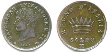 Soldo di Napoleone re d'Italia, 1811