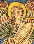 Angelo dell'apocalisse. Miniatura del 1180.