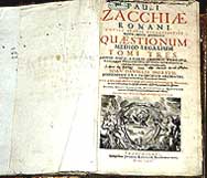 Freontespizio del libro di Zacchia
