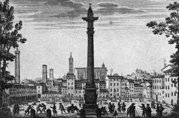 Piazza VIII Agosto nel 1773.