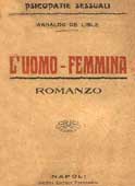 Copertina del romanzo ''L'uomo femmina''