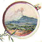 Veduta dell'Etna da Catania, 1897.