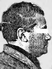 Altra foto segnaletica di don Anchora, dal suo fascicolo di polizia.