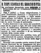 Ritaglio dall'articolo dell'Avanti!