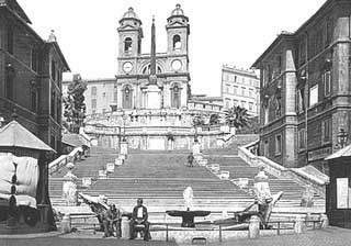 Trinit dei Monti a inizio Novecento