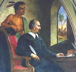De Las Casas in un affresco ottocentesco.