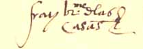 Firma di Bartolom de las Casas