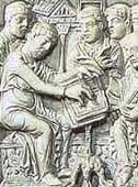 Scrivano - Dal salterio di Dagulfo (fine del sec. VIII)