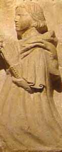 Orante dalla - Pietra della pace, 1322. Bologna, museo medievale. Foto G. Dall'Orto