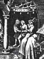 Arresto di un imputato. Da Bruegel, ''La giustizia''.