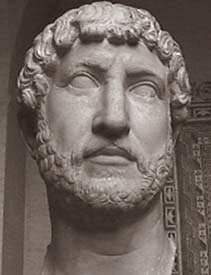 Busto romano di Adriano (sec. II d.C.). Monaco, Glyptotek (foto G. Dall'Orto)
