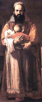 Jusepe de Ribera (1591-1652), La donna barbuta [1631]. Fare clic per un ingrandimento.