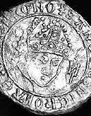 Vescovo. Gettone inglese sdel XIII secolo.